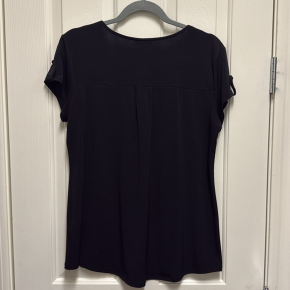 Black Zippered Women's Top - Picture 5 of 5
